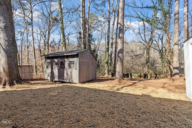 view of outbuilding