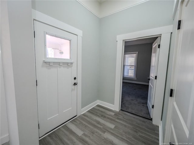 foyer featuring light hardwood / wood-style floors