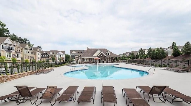 view of pool with a patio