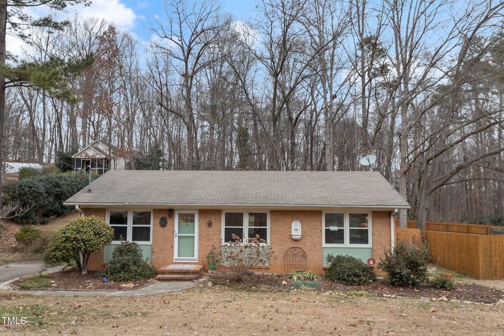 view of front of home