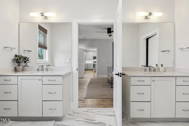 bathroom with vanity