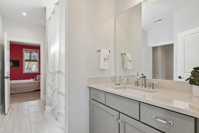 bathroom with vanity