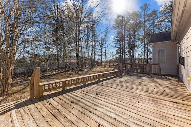 view of wooden terrace