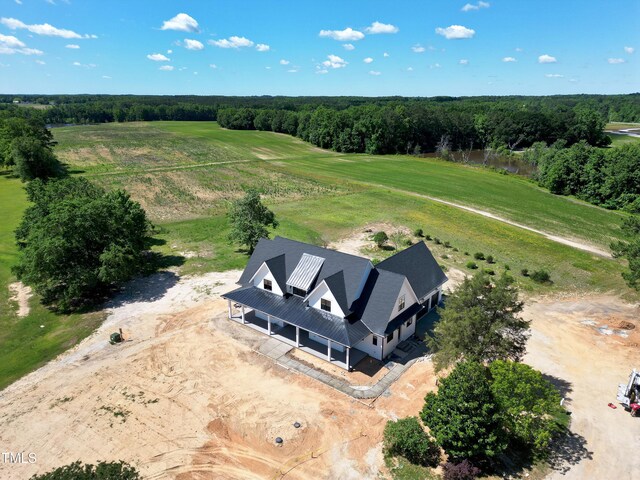 6509 Zebulon Rd, Wake Forest, NC 27587 - aerial view of property and surrounding area featuring a forest