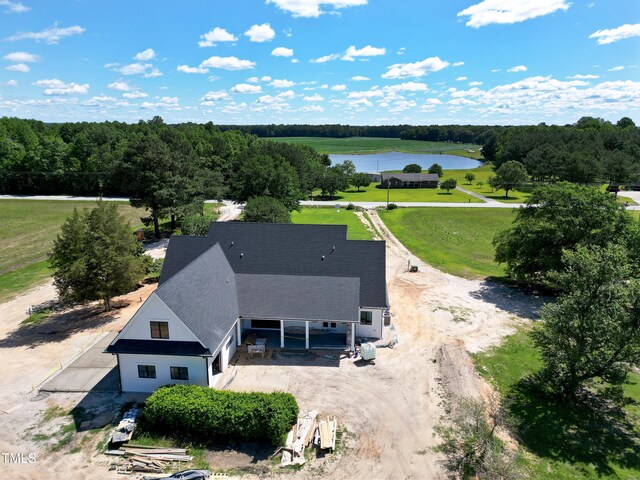 6509 Zebulon Rd, Wake Forest, NC 27587 - view from above of property with a nearby body of water