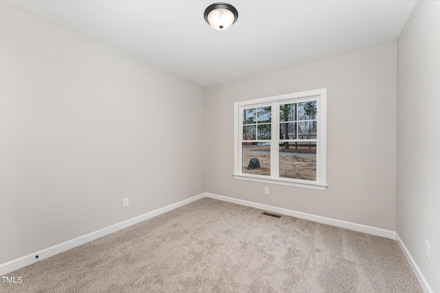 empty room with carpet floors