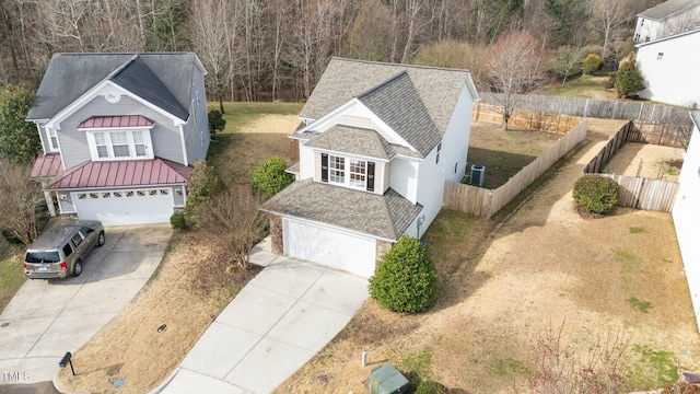 birds eye view of property