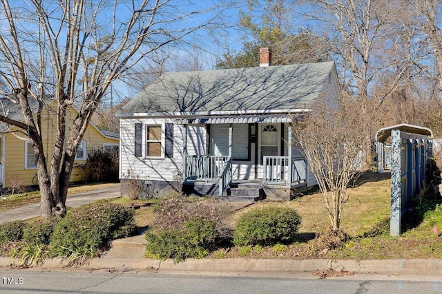 view of bungalow-style house