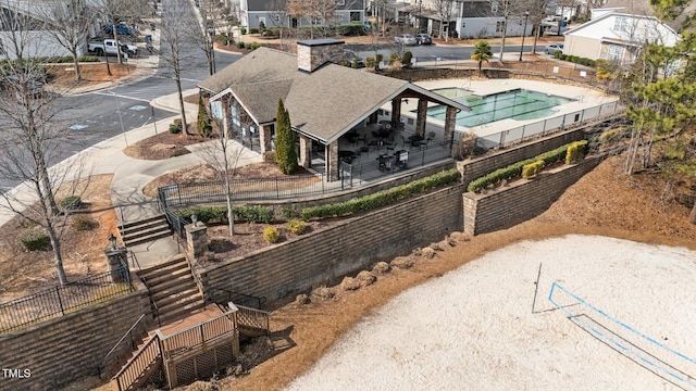 birds eye view of property featuring a residential view