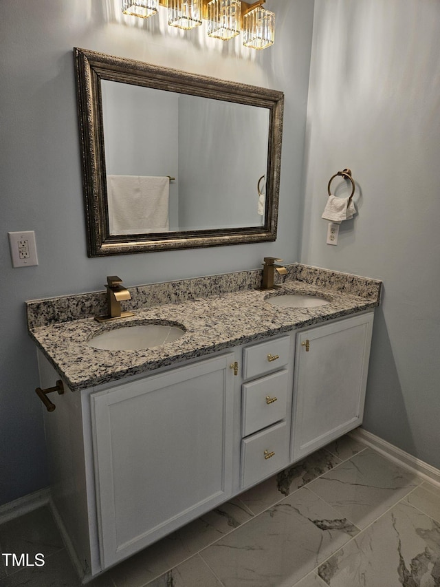 bathroom featuring vanity