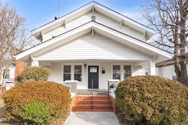 bungalow with a porch