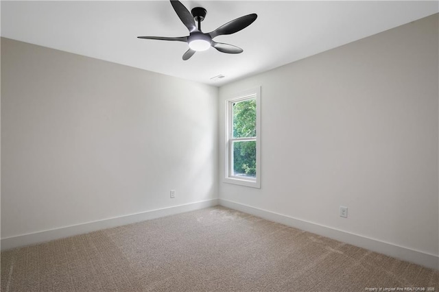4935 High Branch Ct, Stedman, NC 28391 - empty room featuring baseboards, a ceiling fan, and light colored carpet