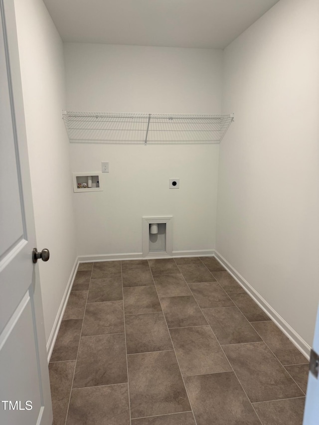 laundry room featuring electric dryer hookup and hookup for a washing machine