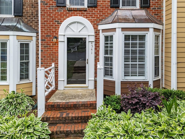 4541 Hershey Ct, Raleigh, NC 27613 - view of exterior entry with brick siding