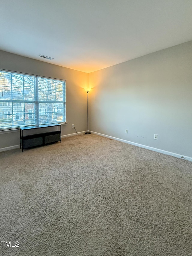 view of carpeted empty room