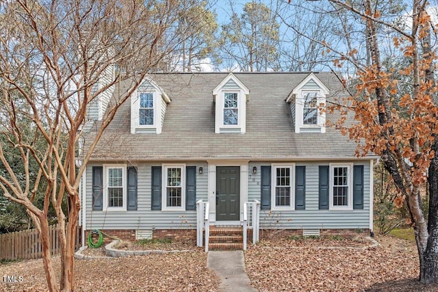 view of cape cod house