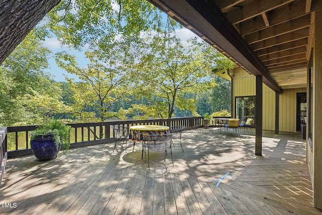 view of wooden terrace