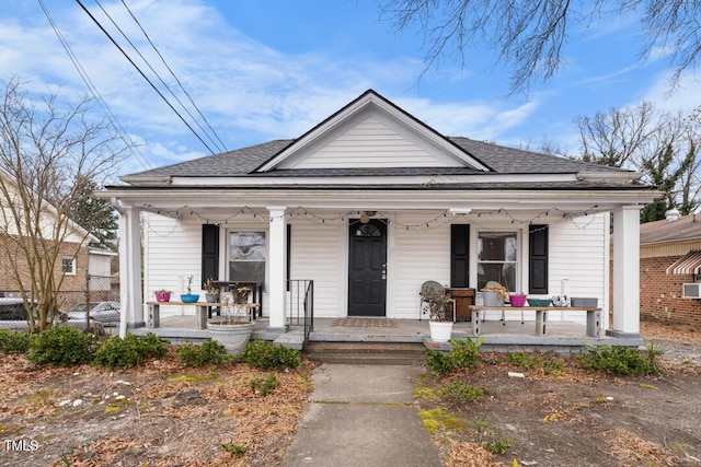 view of front of property with a porch