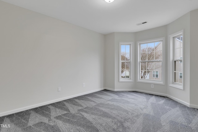 view of carpeted empty room