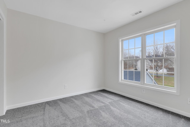 empty room featuring carpet floors