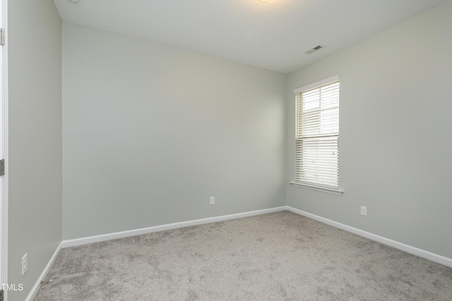 view of carpeted empty room