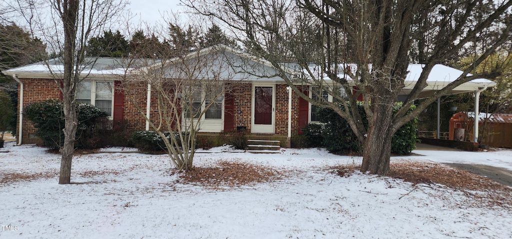 view of ranch-style house