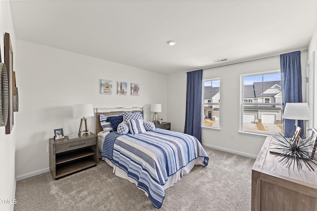 bedroom featuring carpet flooring