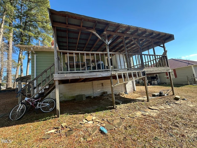 view of rear view of house