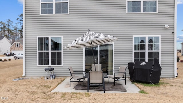 rear view of house with a patio area