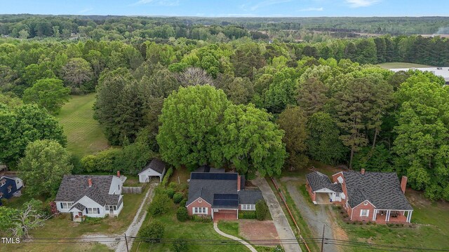 801 Williamsboro St, Oxford, NC 27565 - aerial view featuring a wooded view