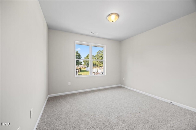 view of carpeted empty room