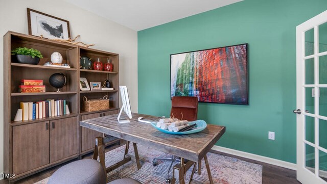 6460 Alfalfa Ln, Wake Forest, NC 27587 - office with wood-type flooring