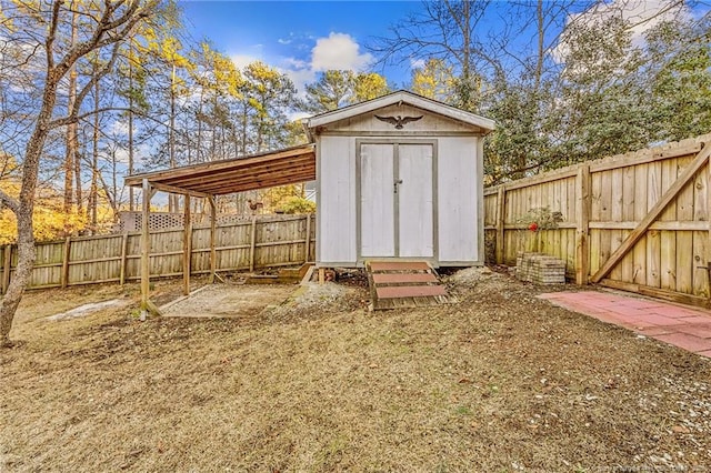 view of outbuilding