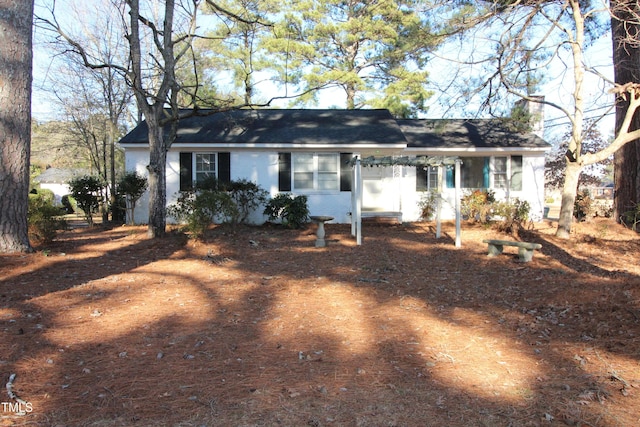 view of front of home