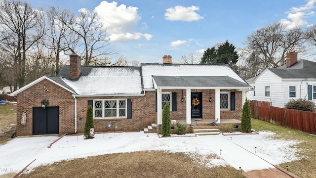 view of front of home