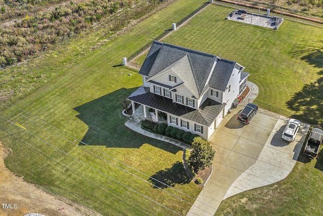 birds eye view of property