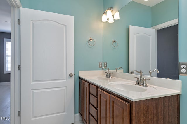 bathroom with vanity