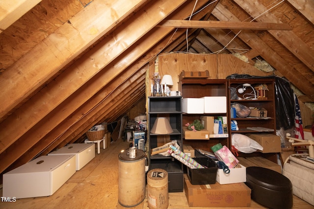 view of attic