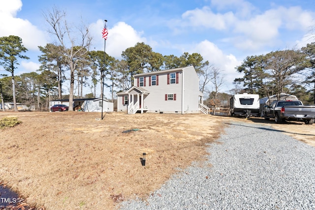 view of front of property