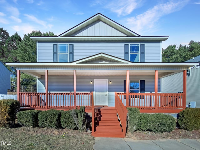 view of front of house featuring a porch