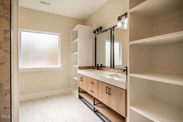 bathroom featuring vanity