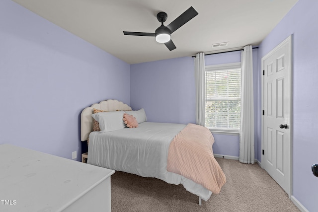 8005 Chatahoochie Ln, Raleigh, NC 27616 - bedroom with carpet flooring and a ceiling fan