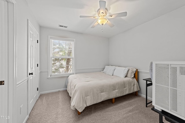 8005 Chatahoochie Ln, Raleigh, NC 27616 - bedroom featuring carpet flooring and a ceiling fan