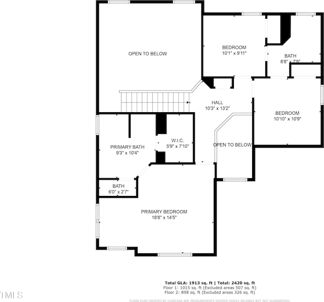 8005 Chatahoochie Ln, Raleigh, NC 27616 - view of property floor plan