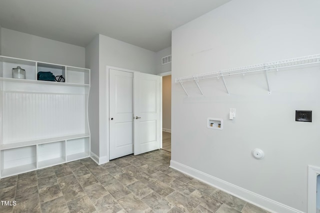 laundry room with hookup for a washing machine and hookup for a gas dryer