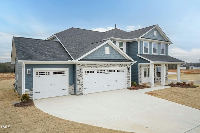 view of craftsman inspired home