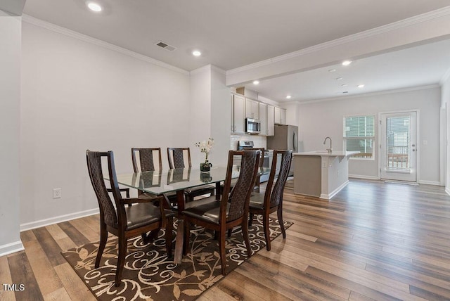 view of dining room