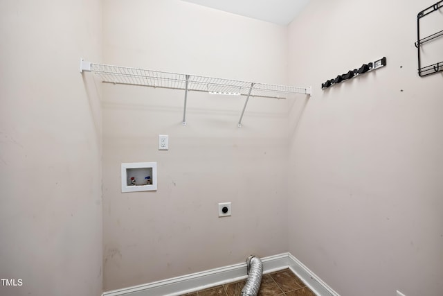 laundry room with hookup for a washing machine and electric dryer hookup