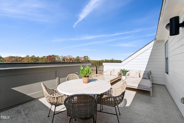 view of patio / terrace featuring outdoor lounge area