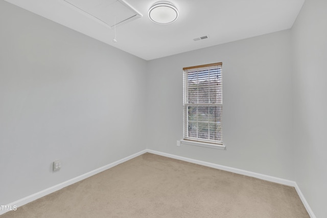 view of carpeted empty room